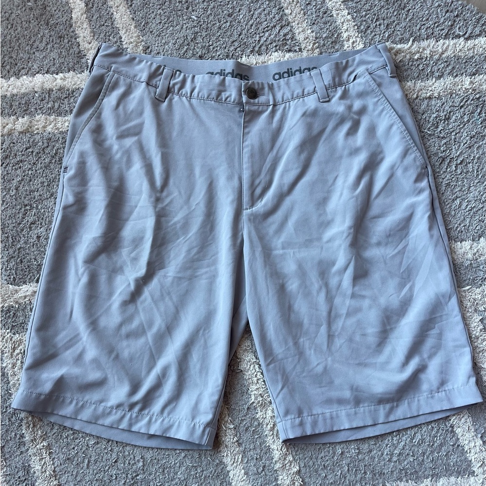adidas Gray Flat Front Shorts